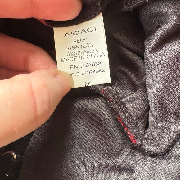 A'GACI Black Romper – M – Gothic, Lace-Up, Sexy Festival Look - Picture 6 of 9